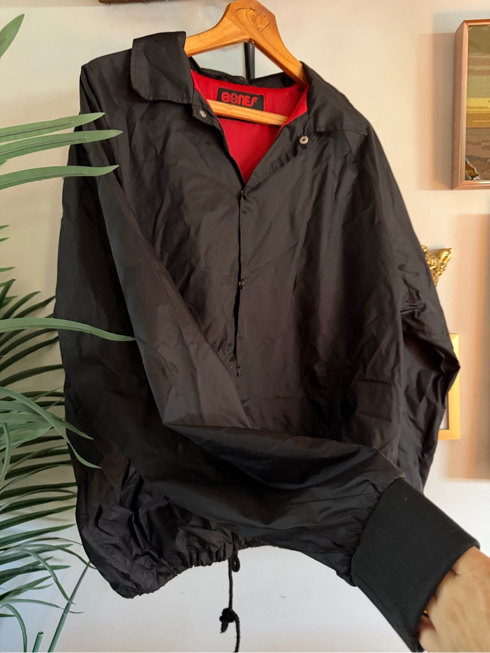 Bones Bearings Skateshop Men's Lightweight Windbreaker Coach Jacket
